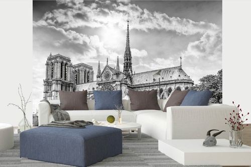 Vlies Fototapete - Pariser Kathedrale 375 x 250 cm